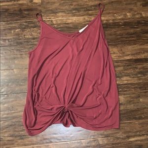Tank top with knot